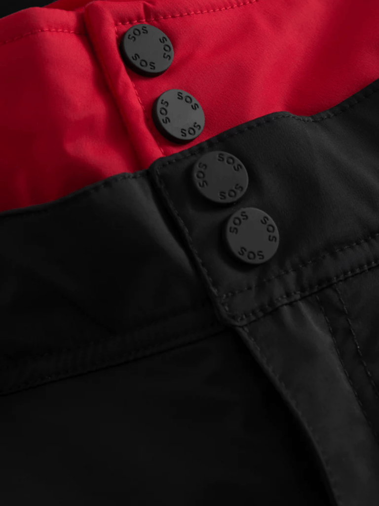 Sort / Rød Womens Driss ski Pant 36 SOS Black Snow