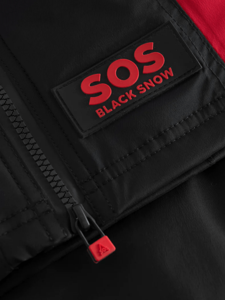 Sort / Rød Womens Driss ski Pant 36 SOS Black Snow