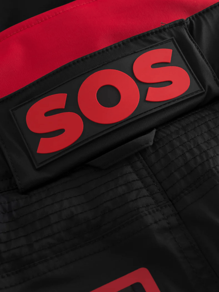 Sort / Rød Womens Driss ski Pant 36 SOS Black Snow