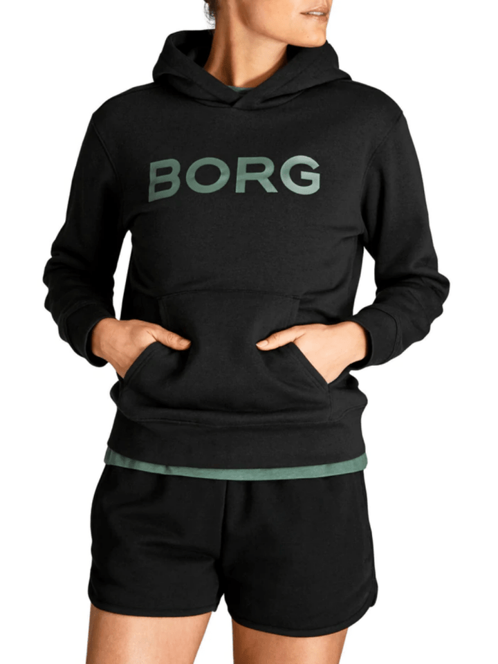 SortBjörn Borg Dame Logo Hoodie 36 Björn Borg