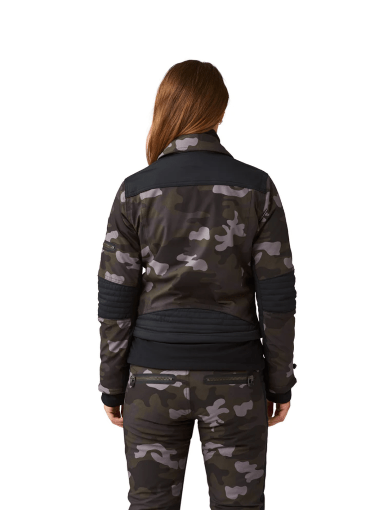 Womens Biker Jacket 34 SOS Black Snow