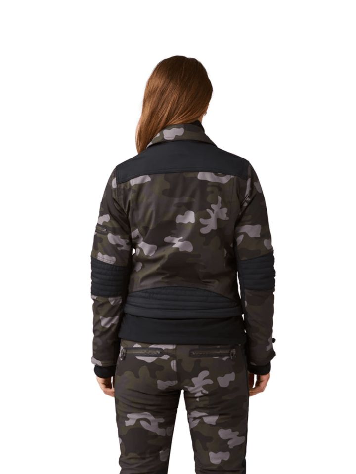 Womens Biker Jacket 34 SOS Black Snow