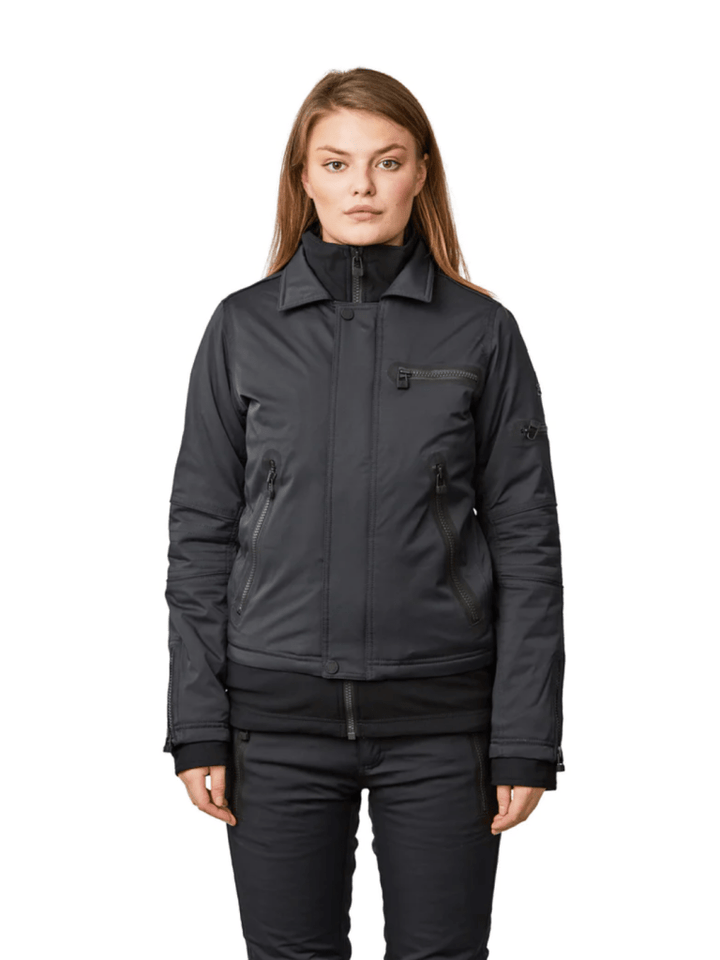 Womens Biker Jacket 34 SOS Black Snow