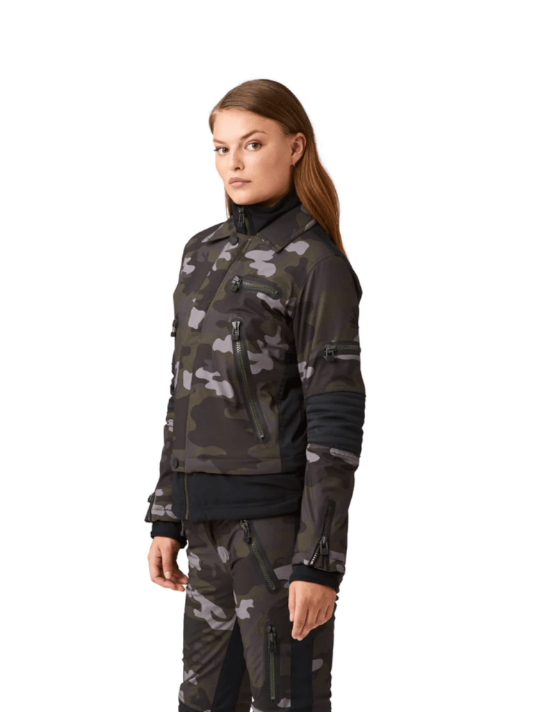 Womens Biker Jacket 34 SOS Black Snow