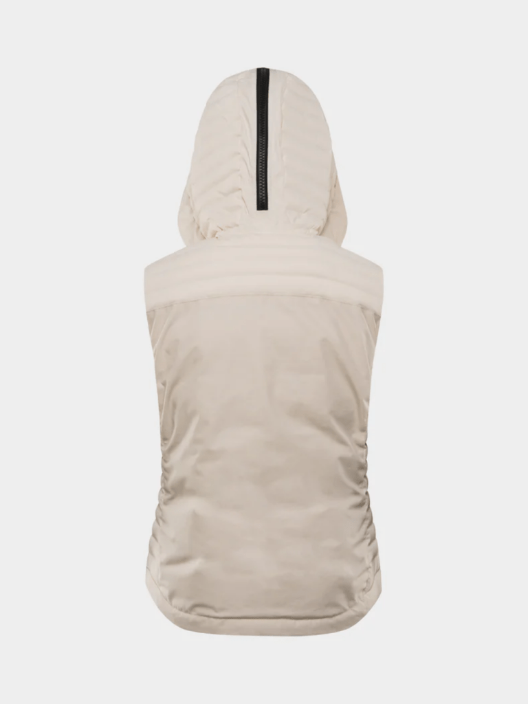 Womens Leia Down ski Vest 34 SOS Black Snow