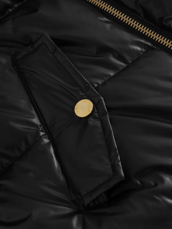 Womens Rose Down Ski Vest 34 SOS Black Snow