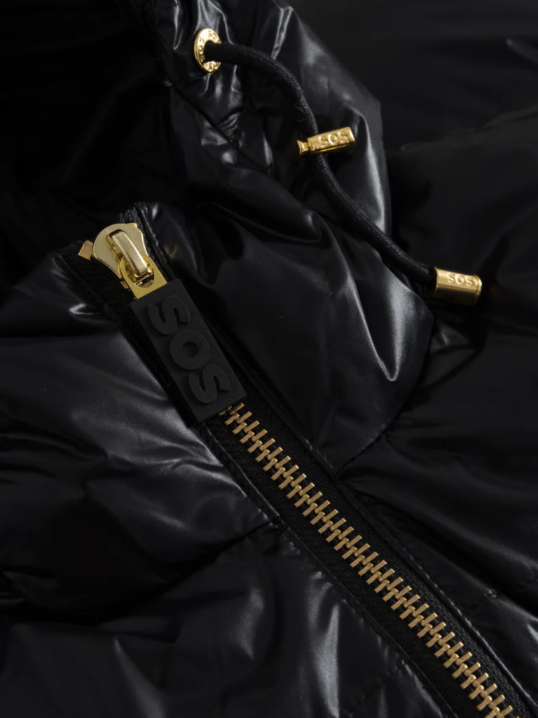 Womens Rose Down Ski Vest 34 SOS Black Snow